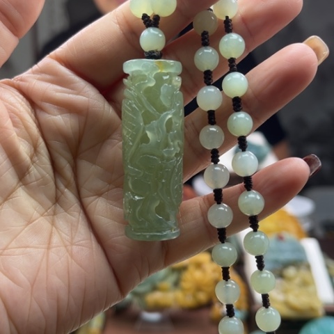 岫玉挂件未镶嵌挂件