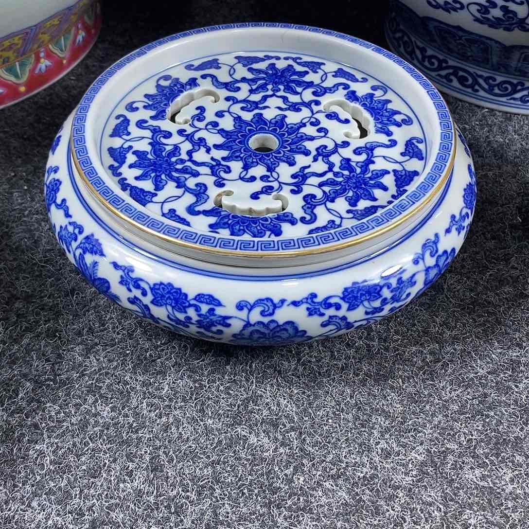 手工手绘陶瓷摆件工艺品禅***@