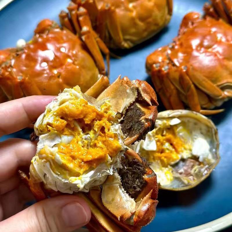 【活蟹】江苏河蟹母蟹2.3-2.5两8只10只鲜活精品蟹偶有缺腿