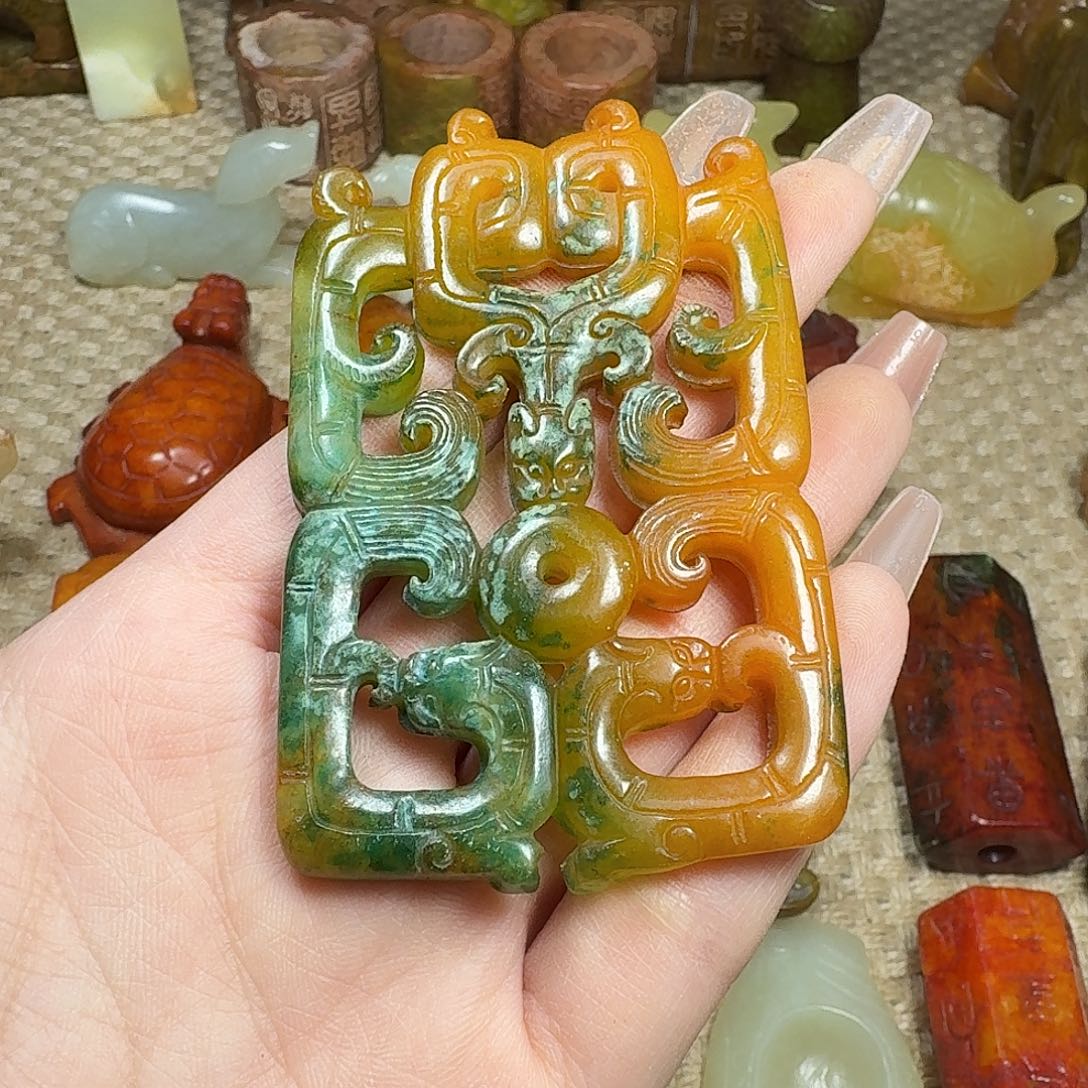 白玉菩提吊坠挂件