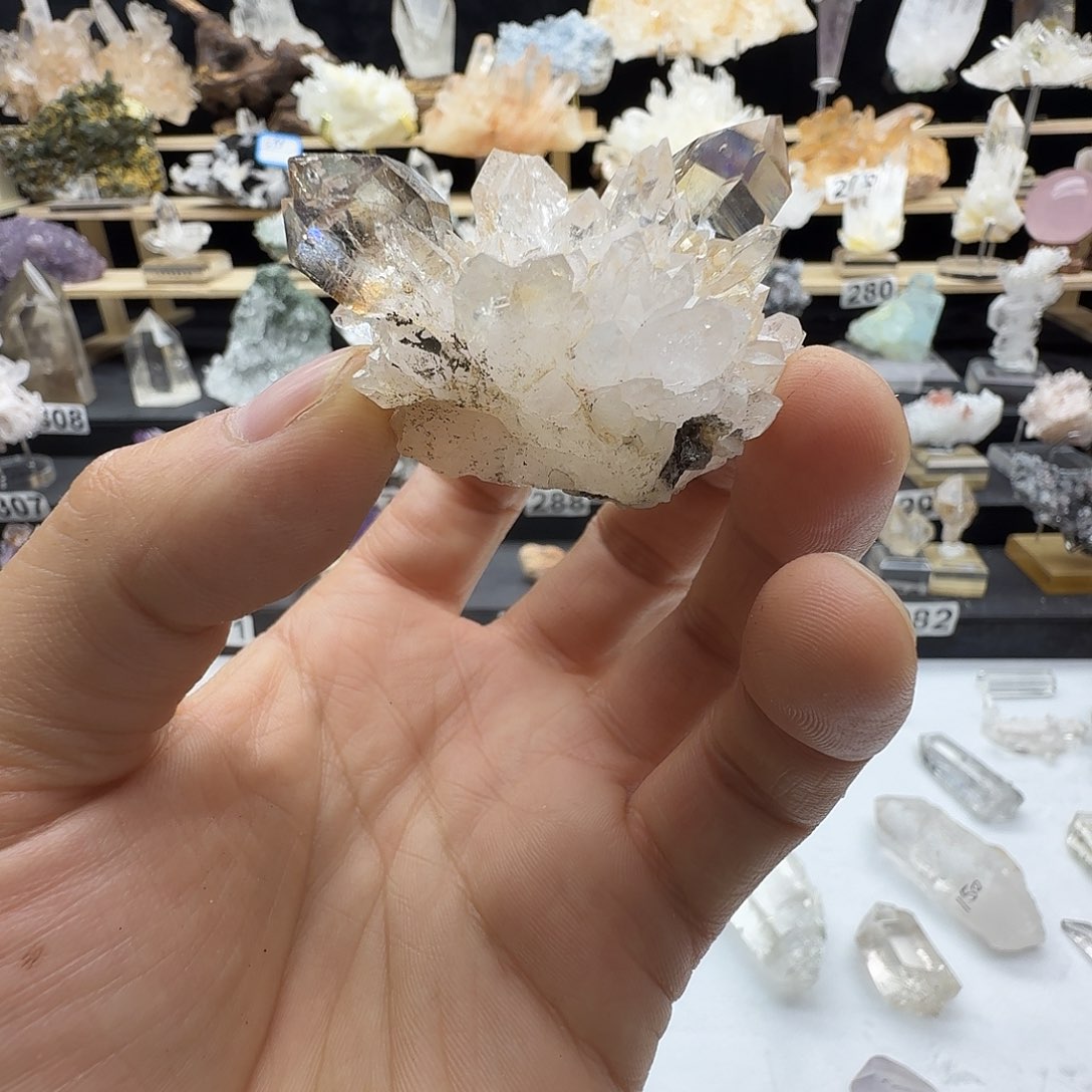 石材天然水晶摆件
