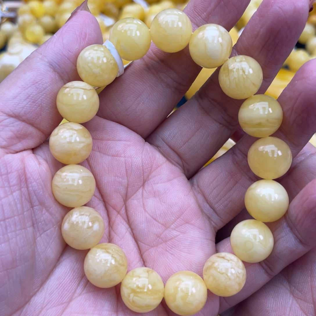 琥珀裸石未镶嵌琥珀蜜蜡12m m