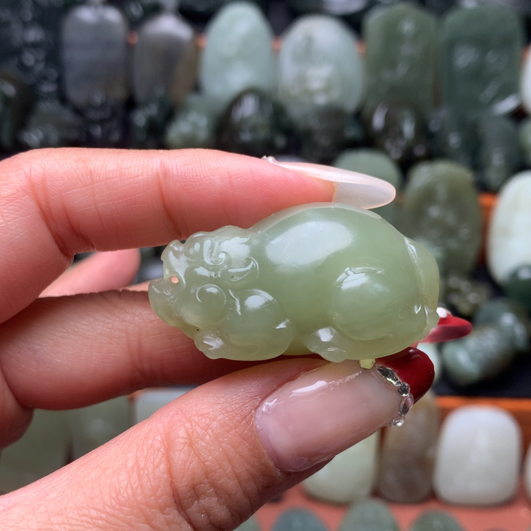 和田玉颈饰未镶嵌挂件39