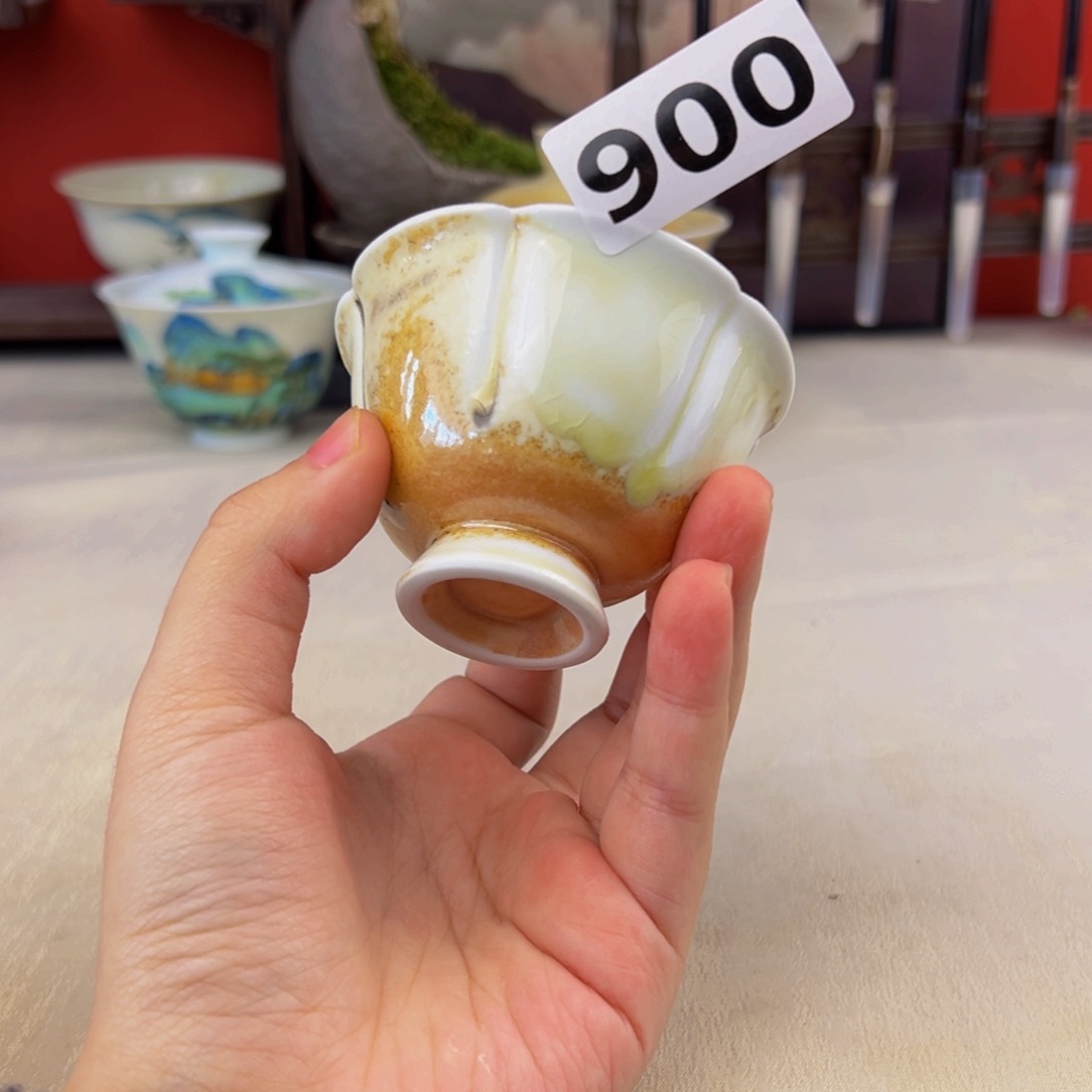 杯子纯手工柴烧主人杯