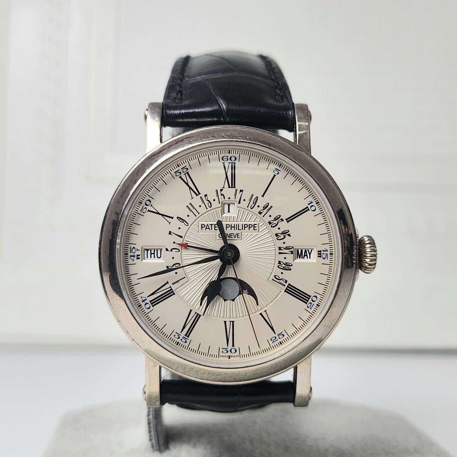 95新 Patek Philippe/百达翡丽 复杂功能计时/单表/表径38/5159G