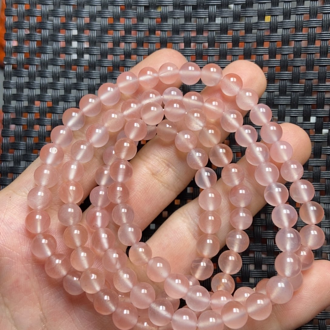 南红玛瑙未镶嵌手串6+’mm