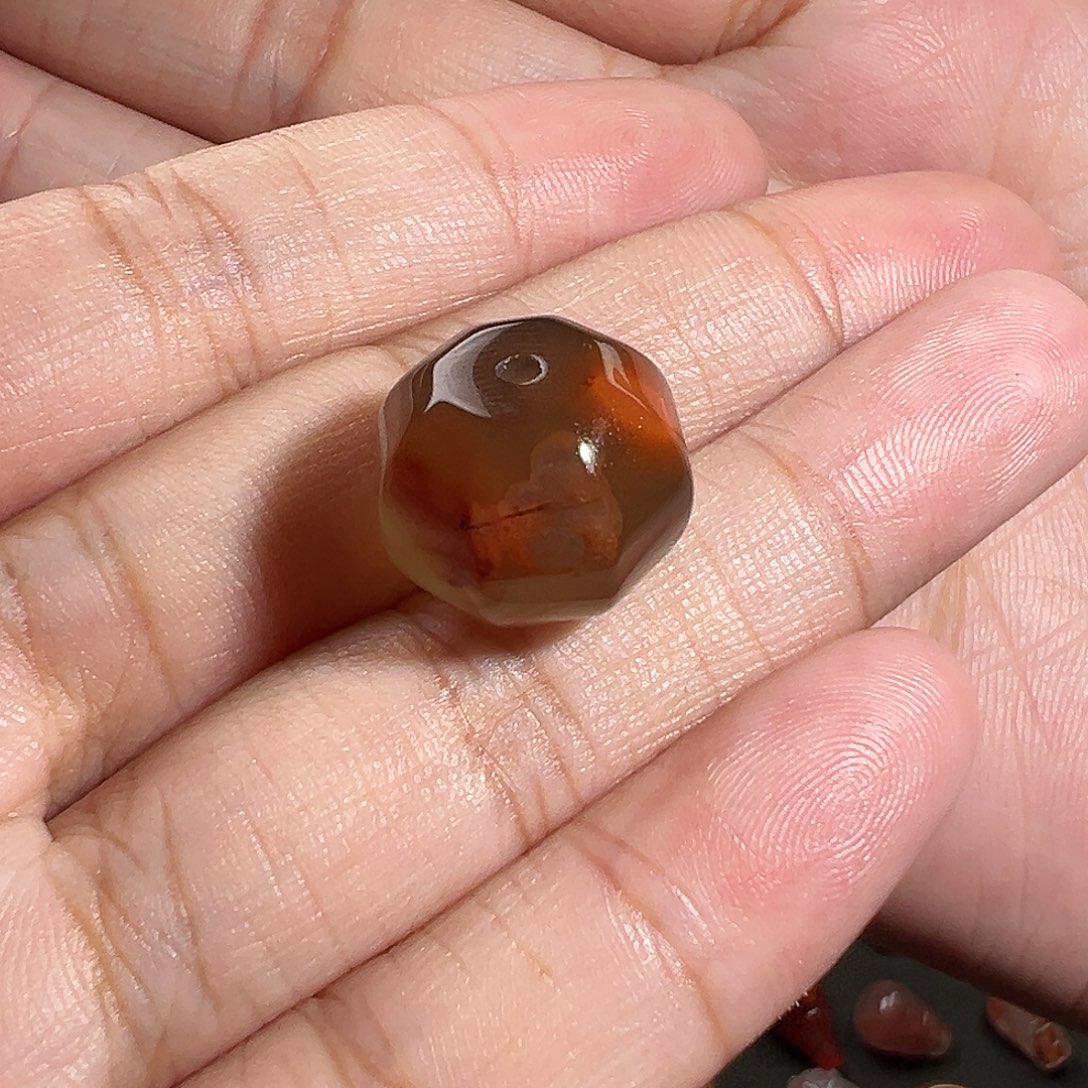 玛瑙/玉髓珠宝奇石未镶嵌没**儿保山特色黑冰