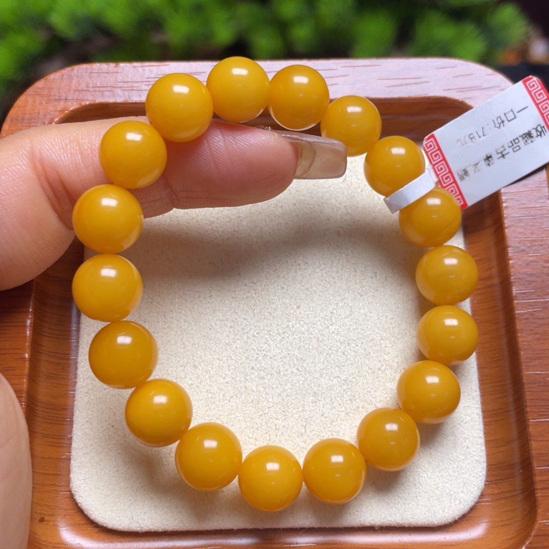 未镶嵌蜜蜡手链手串