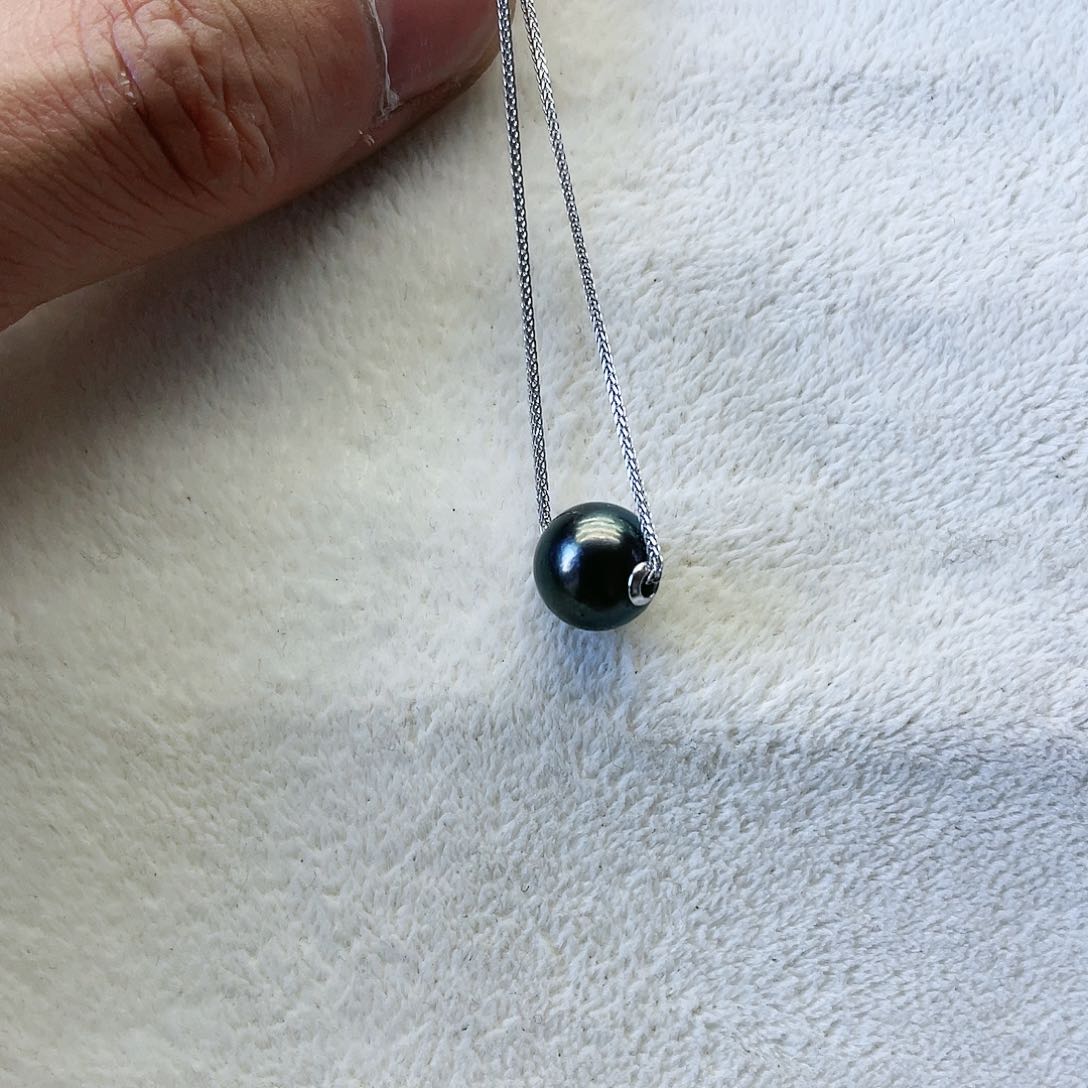 海水珍珠颈饰银S925镶嵌