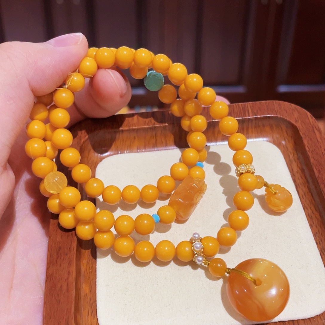 蜜蜡手链未镶嵌手串