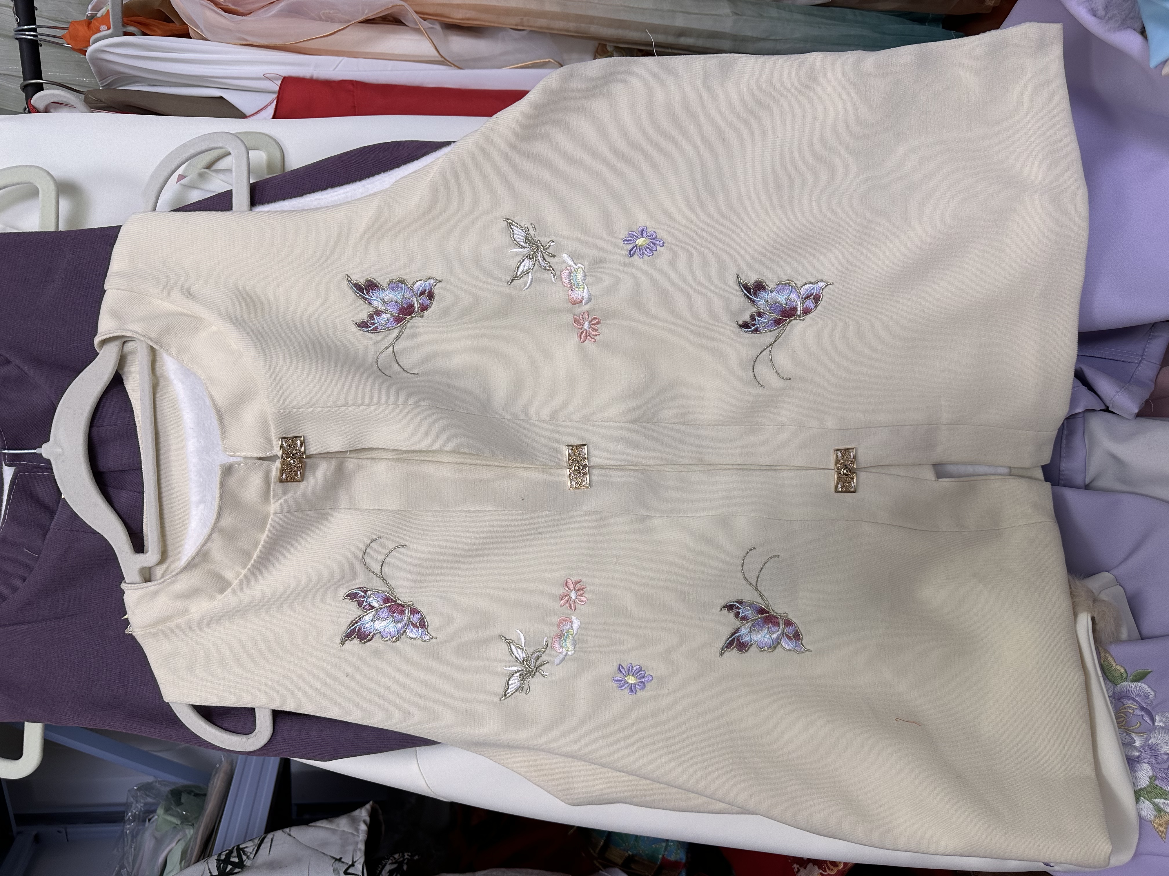 2025新款明制对襟圆领加绒比甲百搭日常通勤