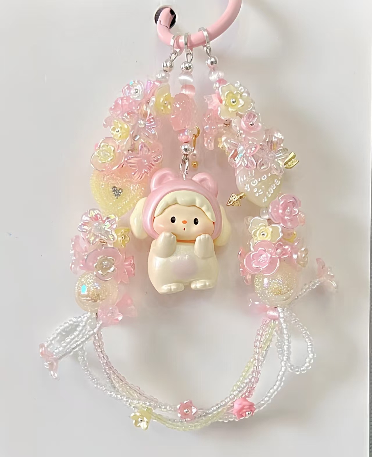 泡泡玛萌粒手机链手工diy