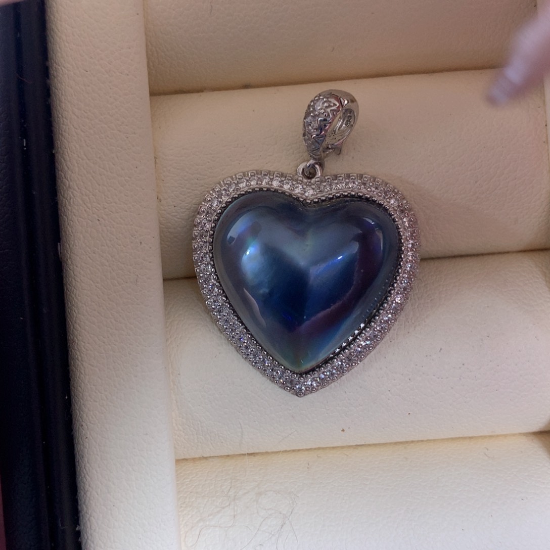 拼合珍珠（马贝珠）颈饰银S925镶嵌