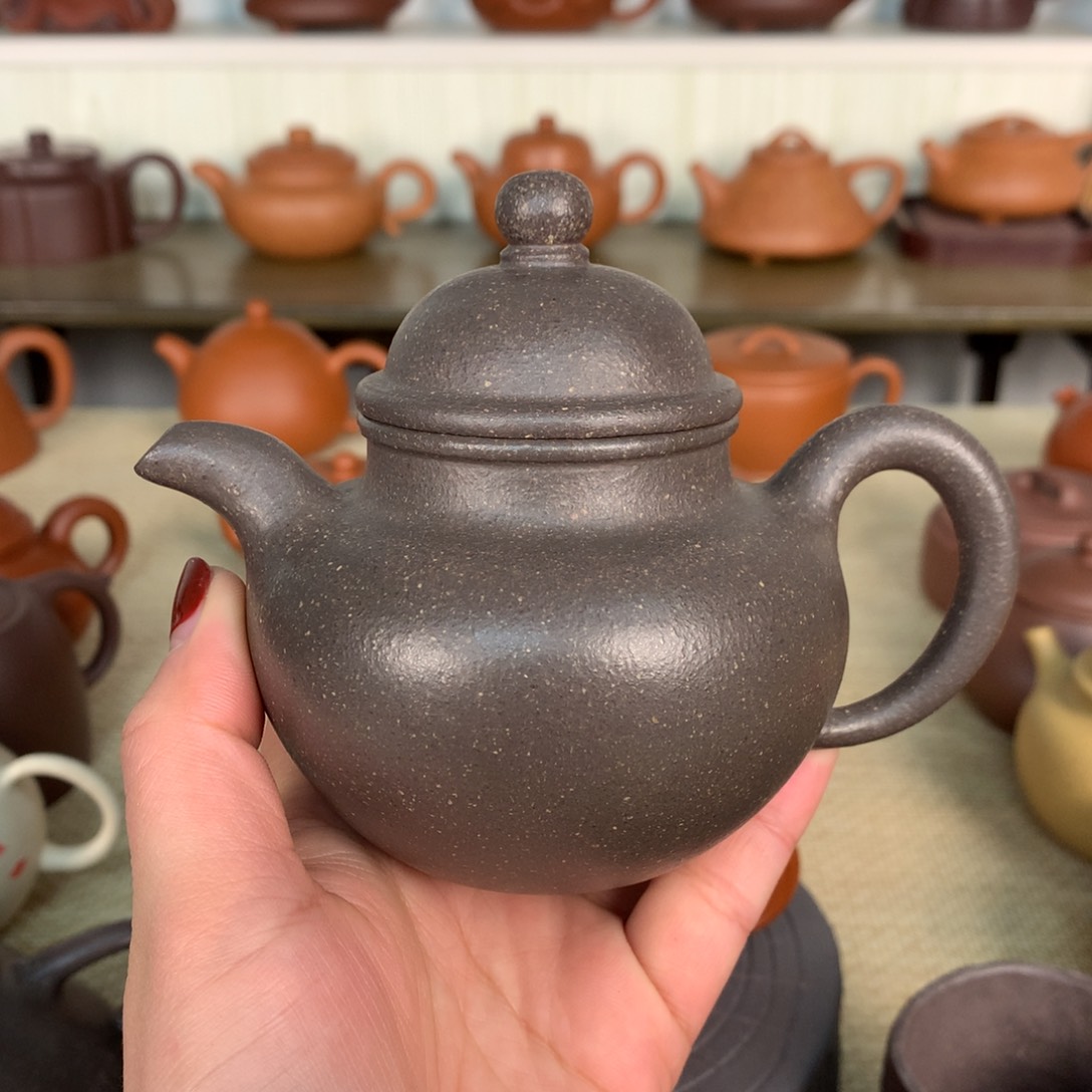 紫砂茶壶天青掇球容量200