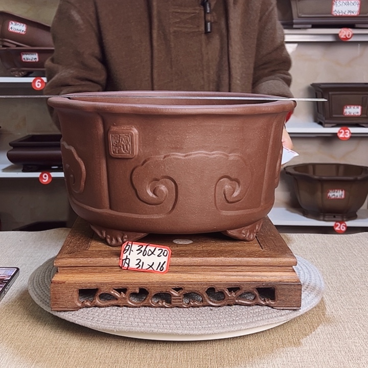 紫砂花盆紫砂花盆