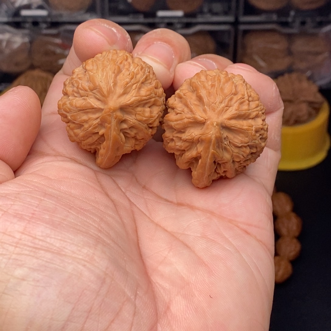 核桃把件 宫灯一帆风顺
