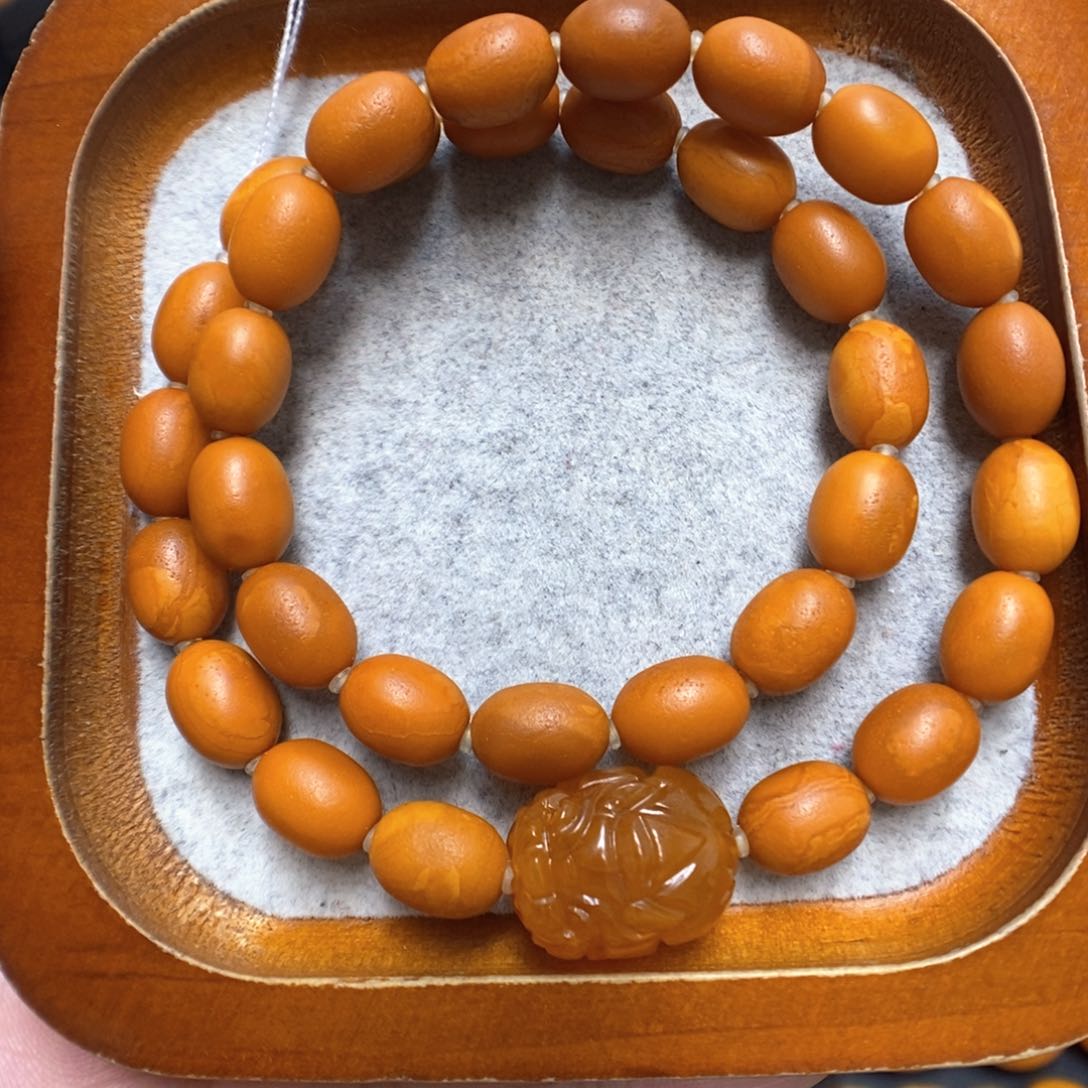 蜜蜡手串未镶嵌蜜蜡