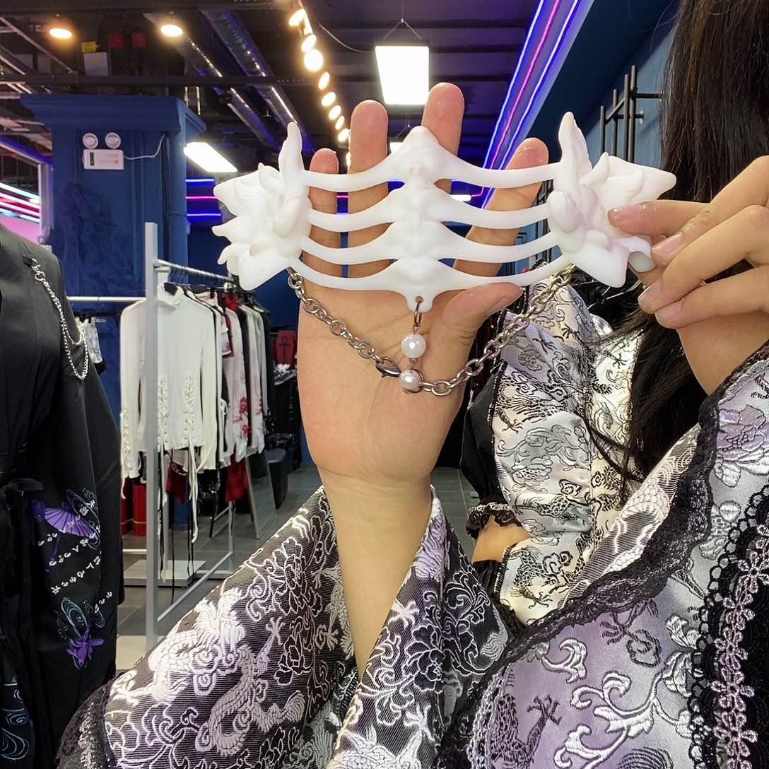 白色骨质项链珍珠