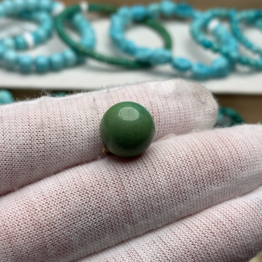 绿松石未镶嵌珠宝奇石12.1mm