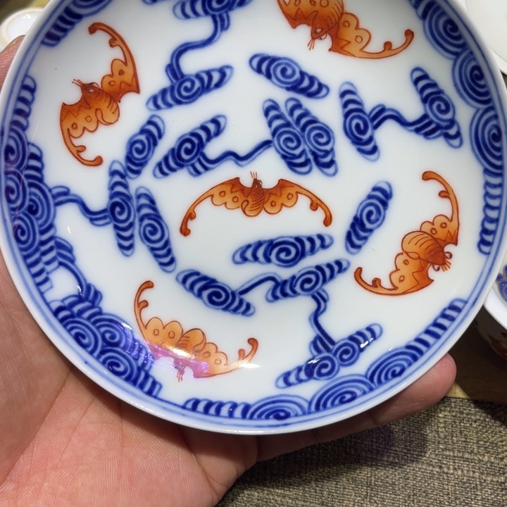纯手绘精品盖碗杯