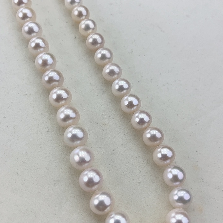 淡水珍珠颈饰银S925镶嵌卡9极光炫彩