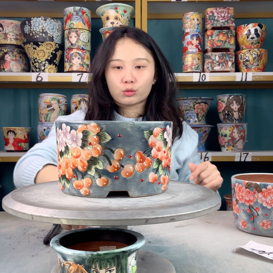 罐景德镇手工瑕疵946