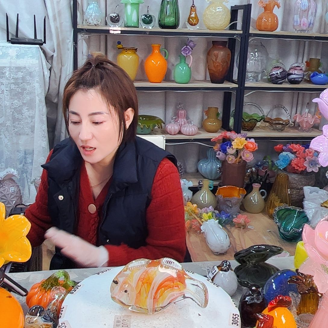 鱼福利家悦琉璃工艺品不完美