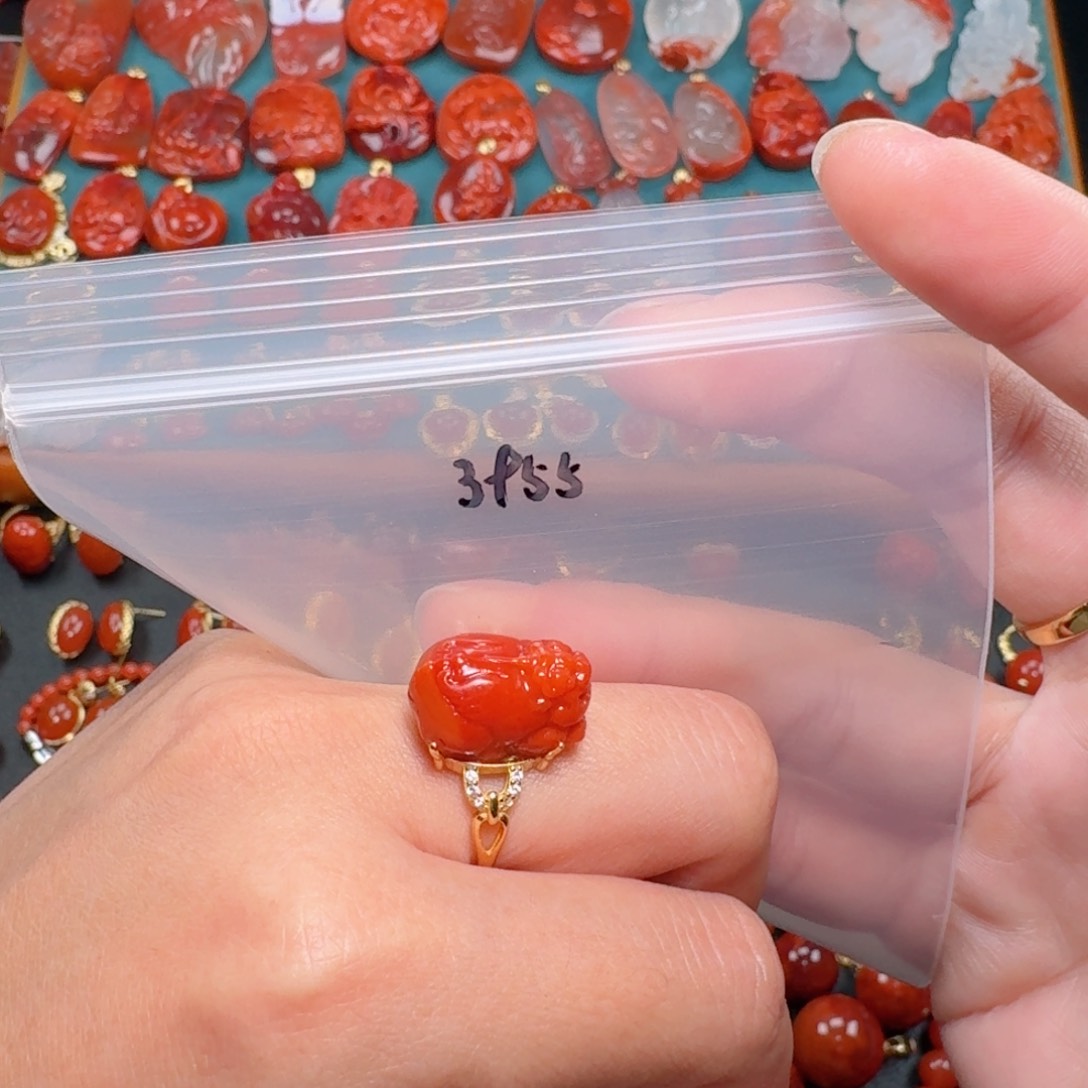 南红玛瑙南红银S925镶嵌