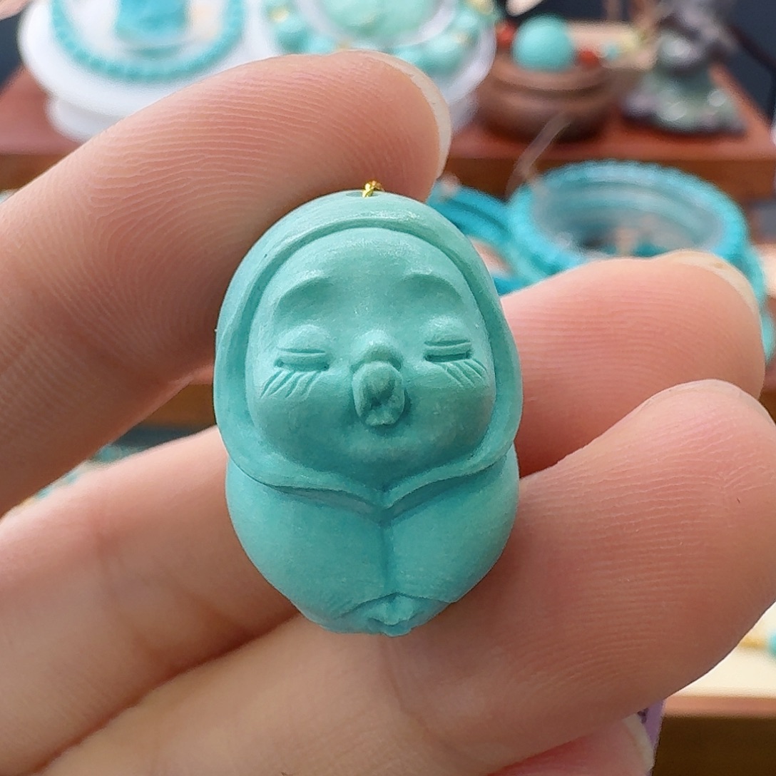 绿松石未镶嵌珠宝半成品