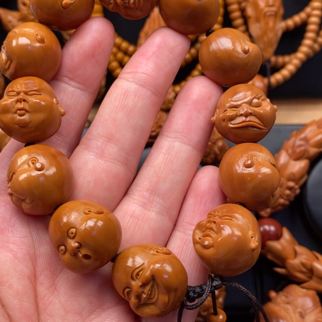 橄榄核手串手工百态