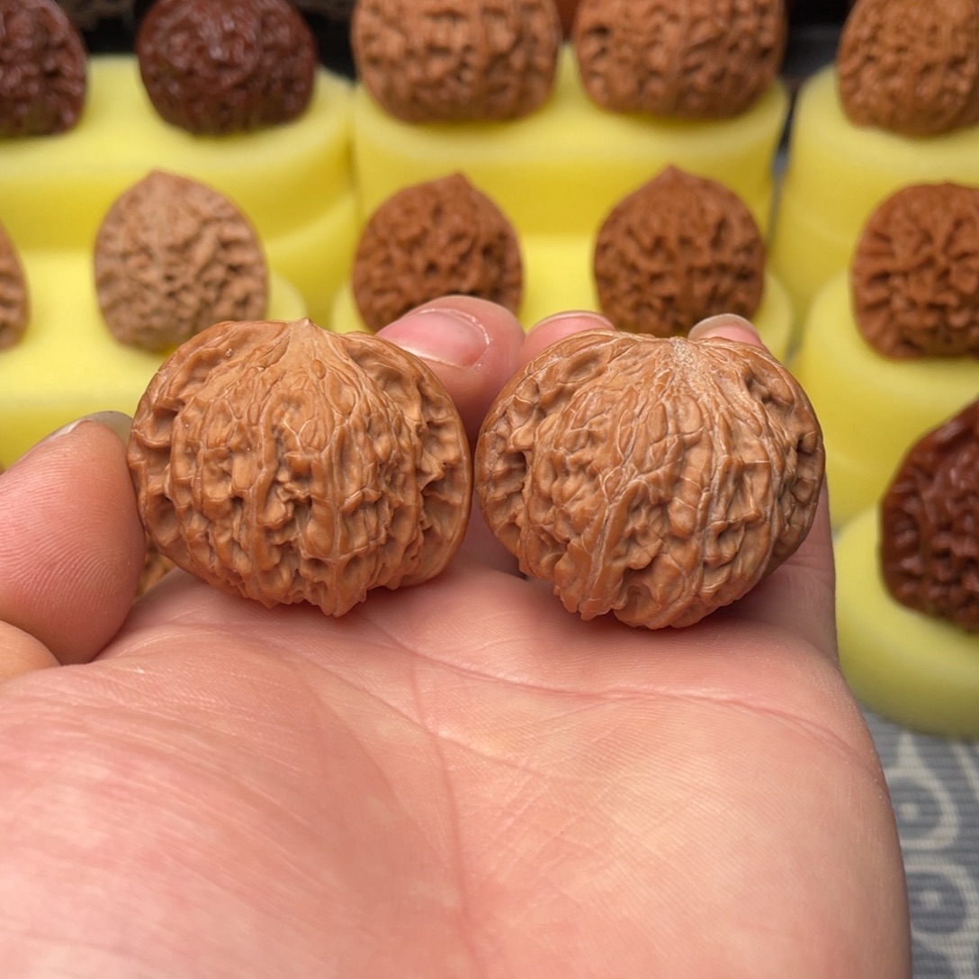 文玩核桃把件38全品磨盘编号892