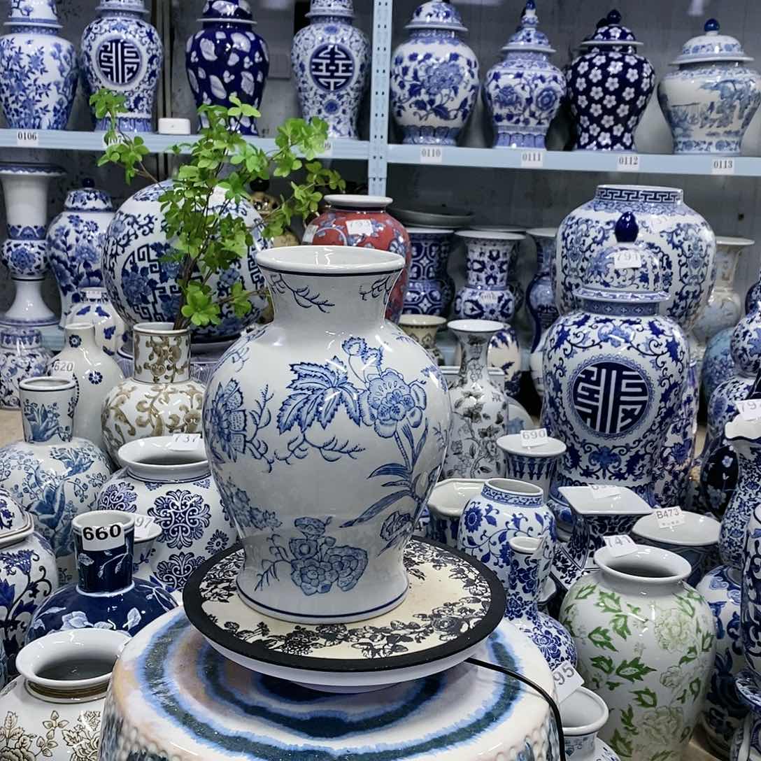 【闪购商品】摆件石榴瓶瓷器摆件…………………………