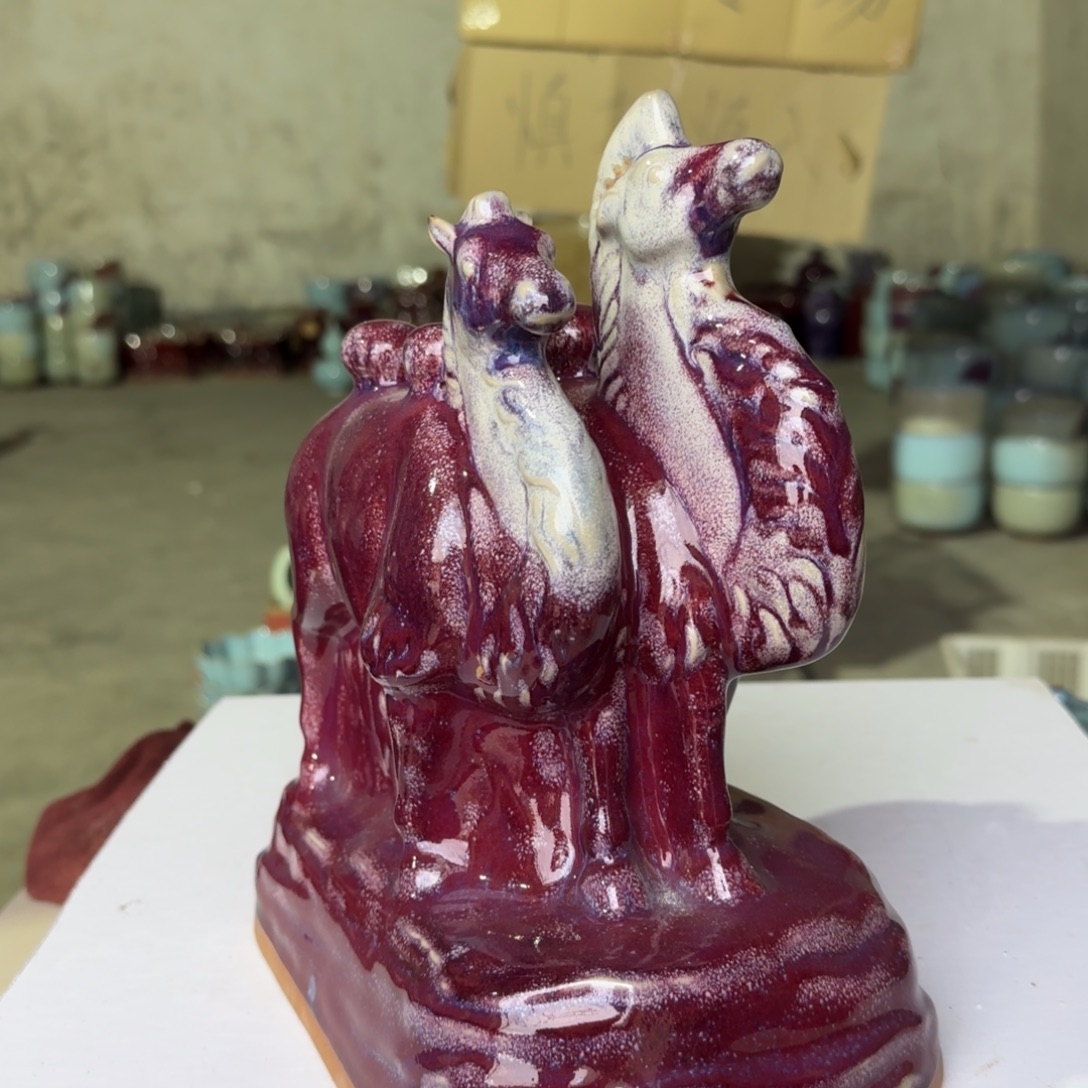 瓷摆件郑家钧窑摆件为