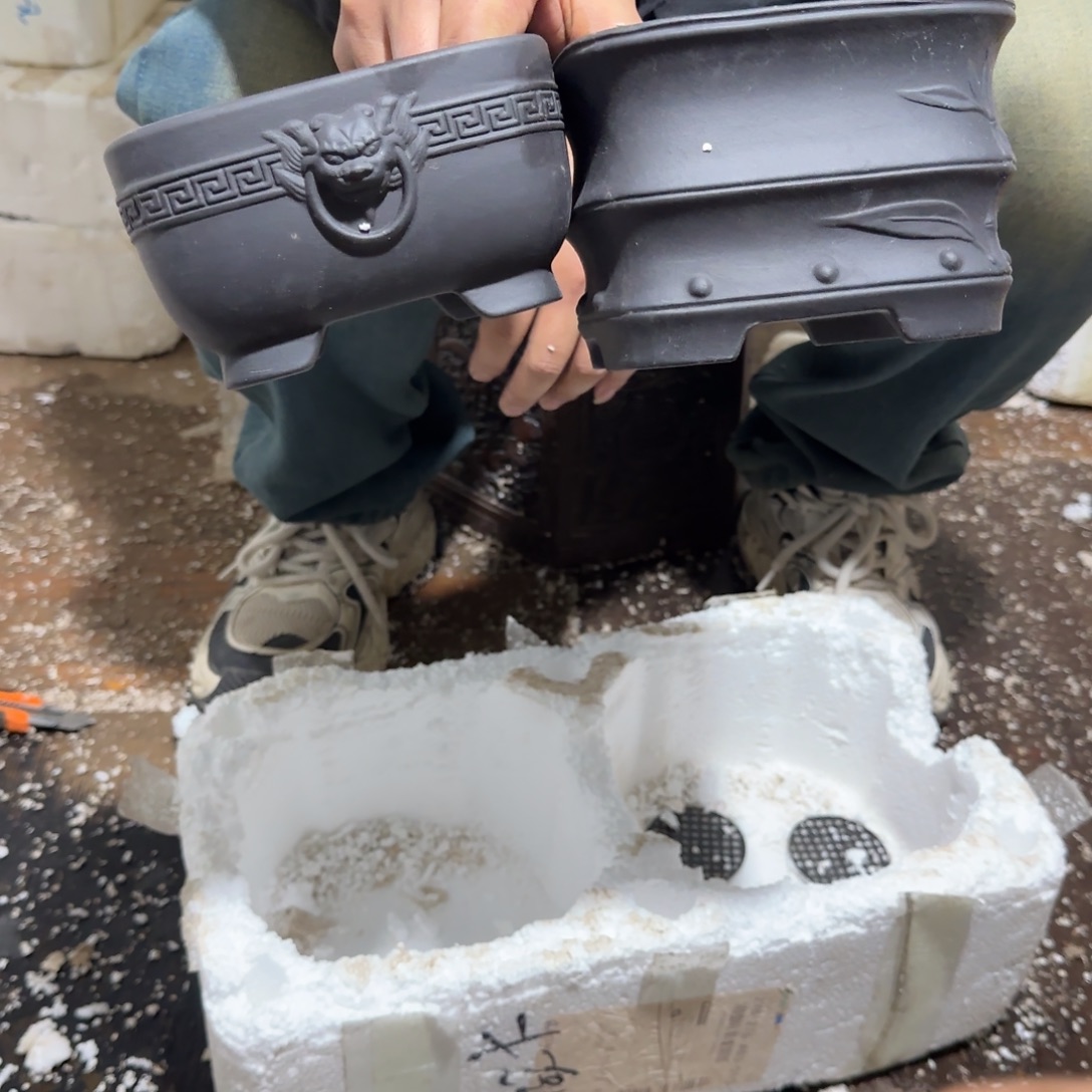 紫砂花盆瑕疵和瑕疵