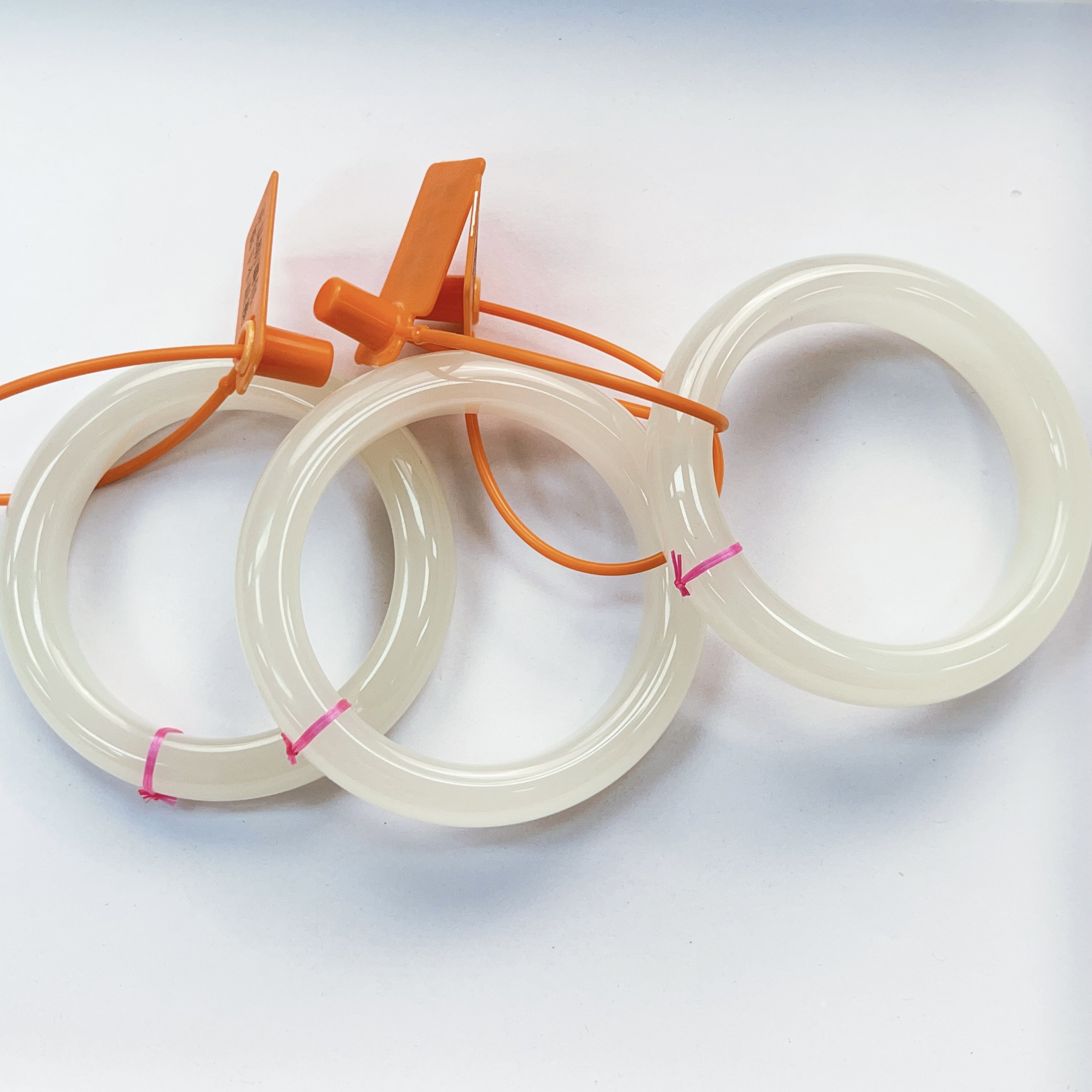 【藏收级】天然和田玉冰藕粉宝石光手镯多样性发货拍一发一