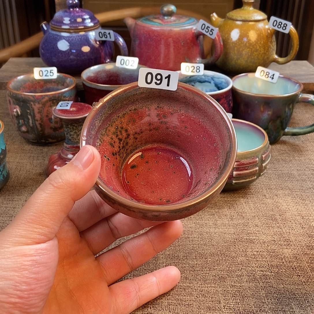 摆件钧瓷主人杯杯