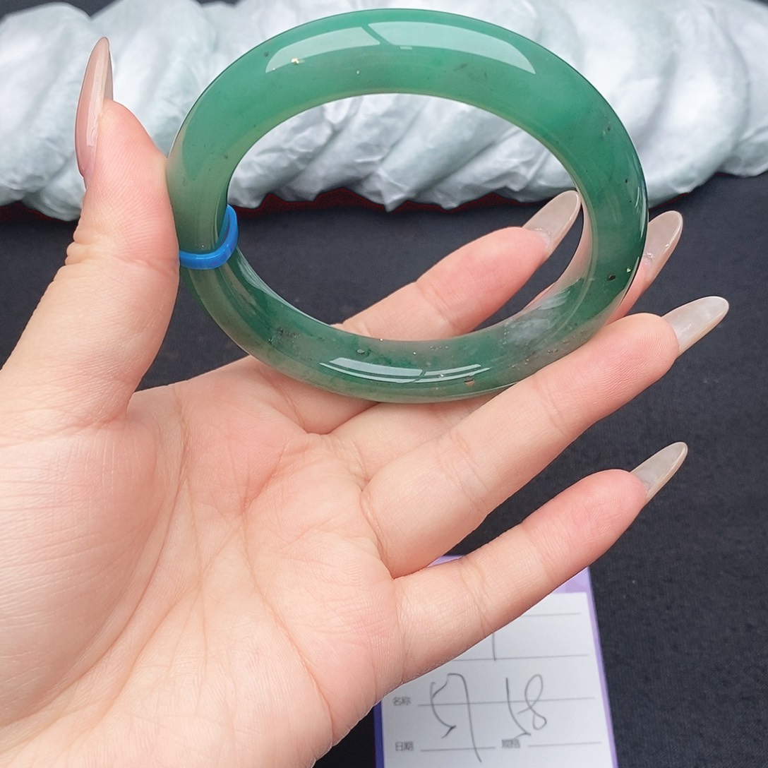 竹牌天然A货非洲翠手镯4