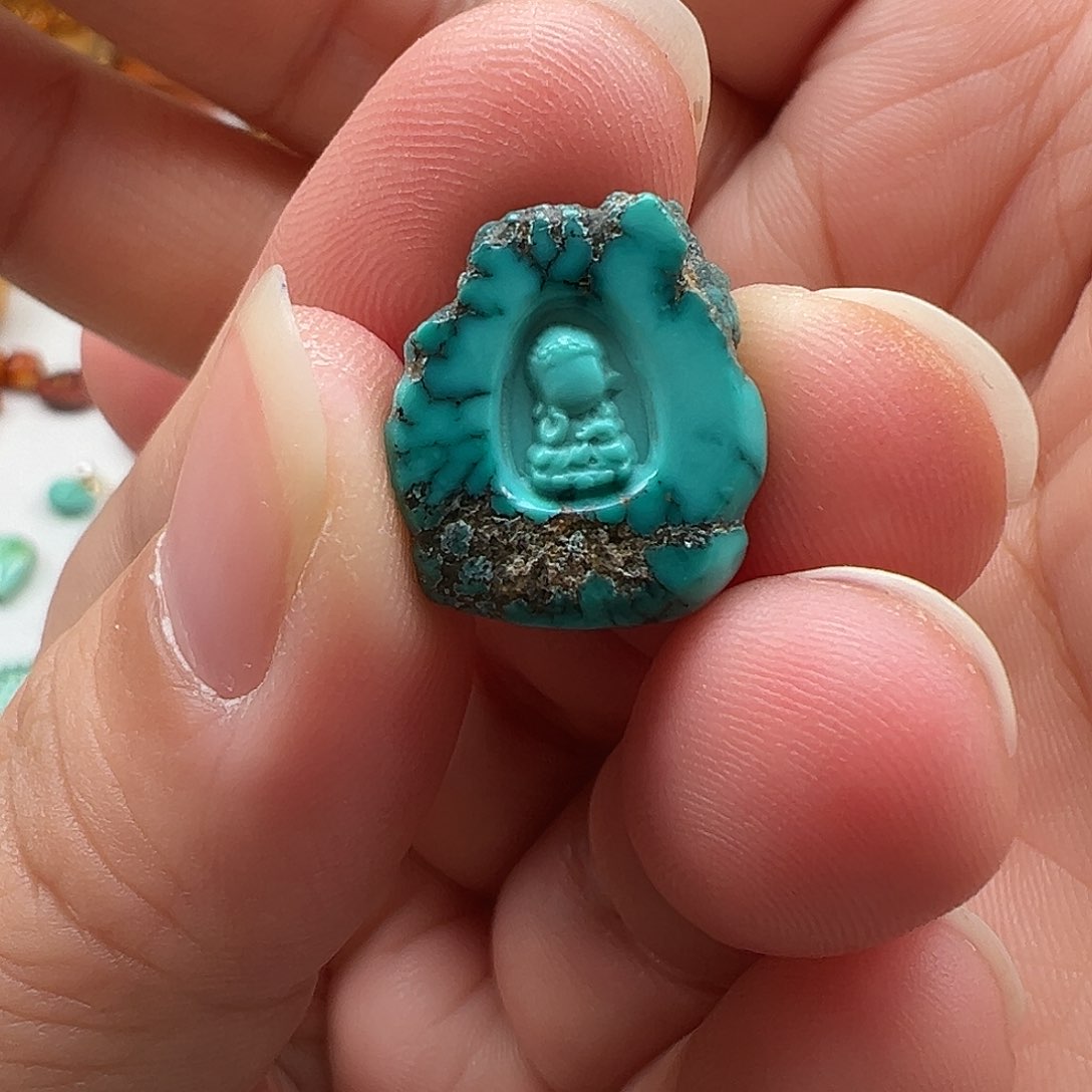 绿松石珠宝半成品未镶嵌