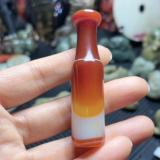 白玉菩提吊坠摆件