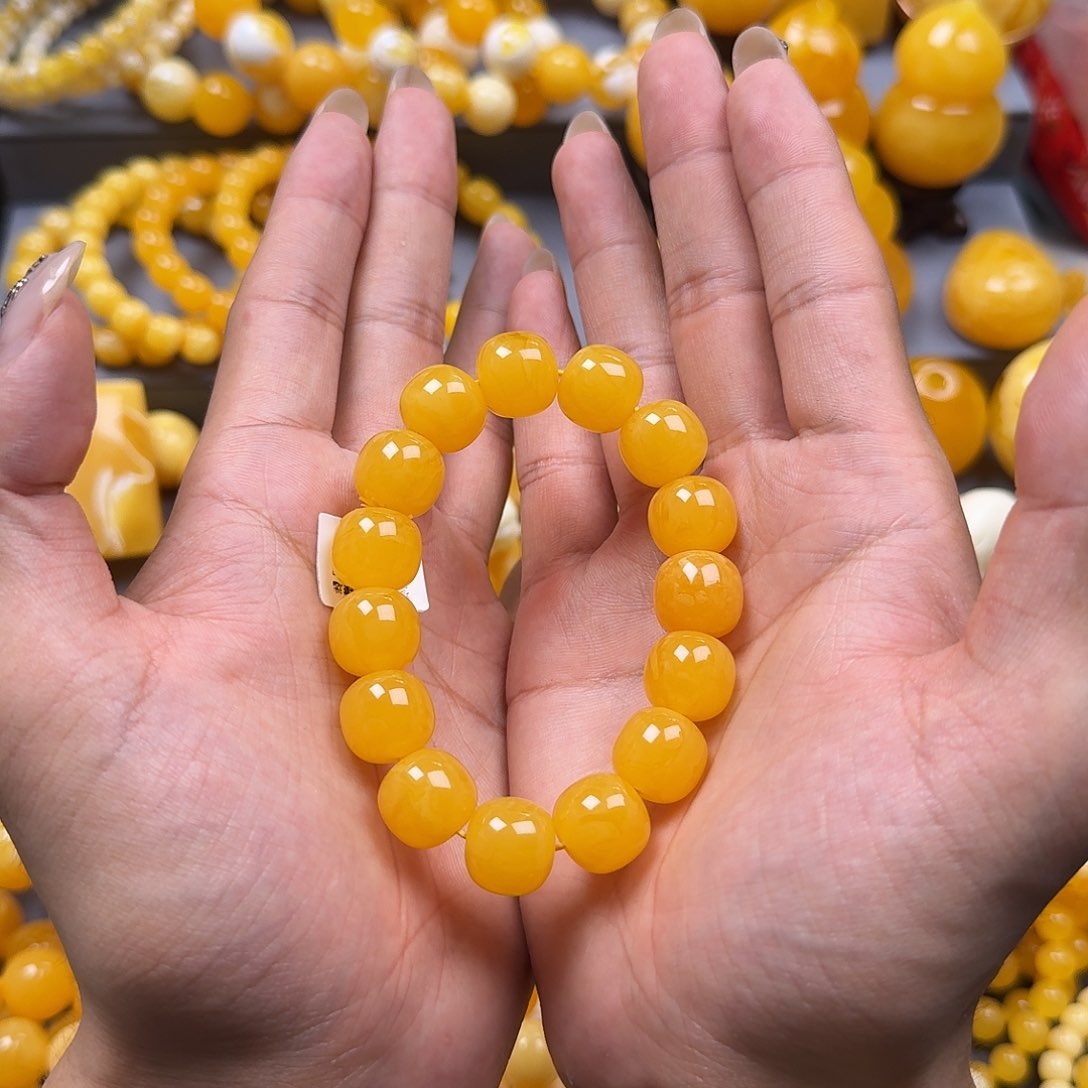 未镶嵌蜜蜡珠宝奇石同料14mm