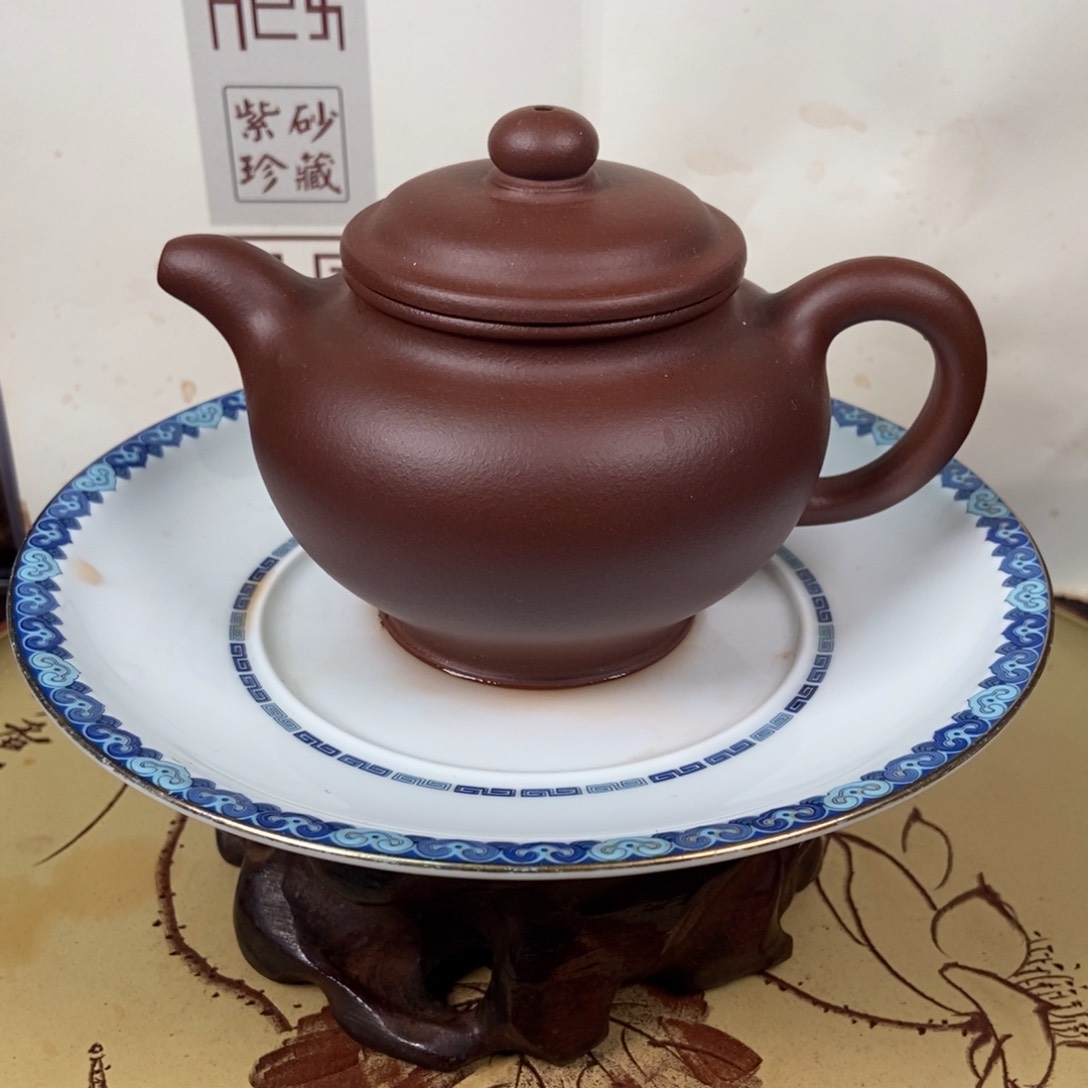 紫砂茶壶五号井底槽清微瑕容量220