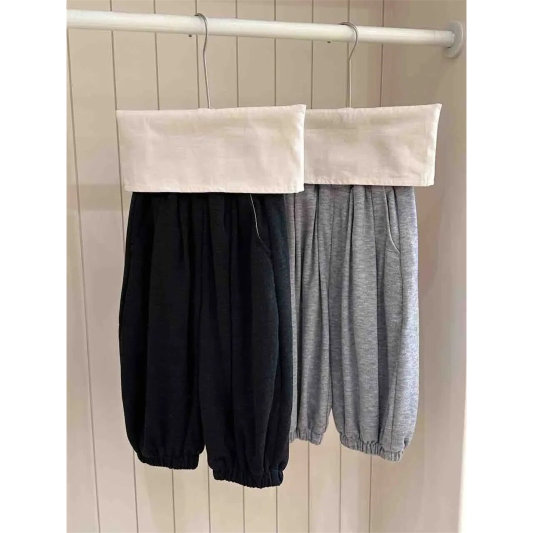 HJ·25冬~抽皱加绒萝卜裤745307（童装汉服）