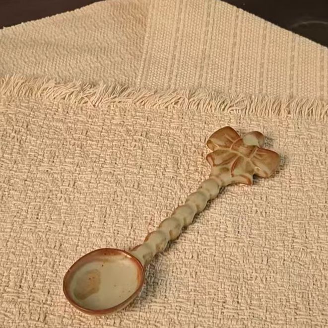 荷田蝴蝶结汤勺 15cm S151  XQ