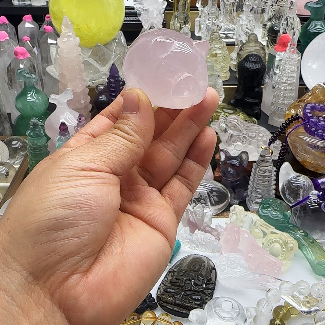 车挂水晶未镶嵌摆件