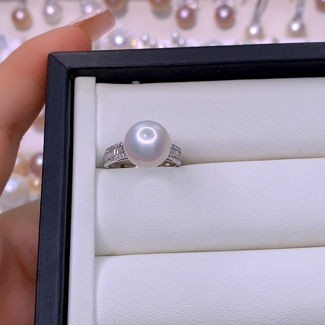 淡水珍珠颈饰银S925镶嵌