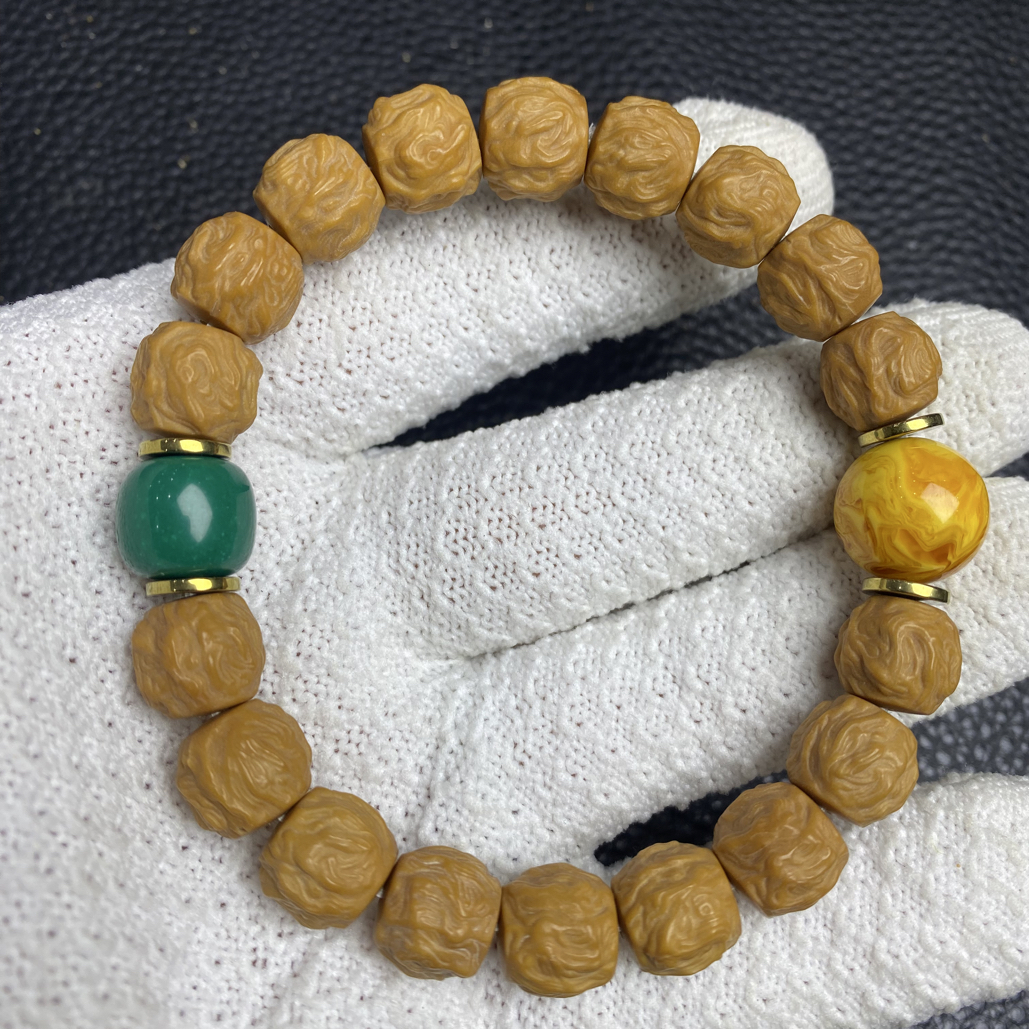 猴头核桃精工雕刻龙蛇之变手串男女款卡11 A598