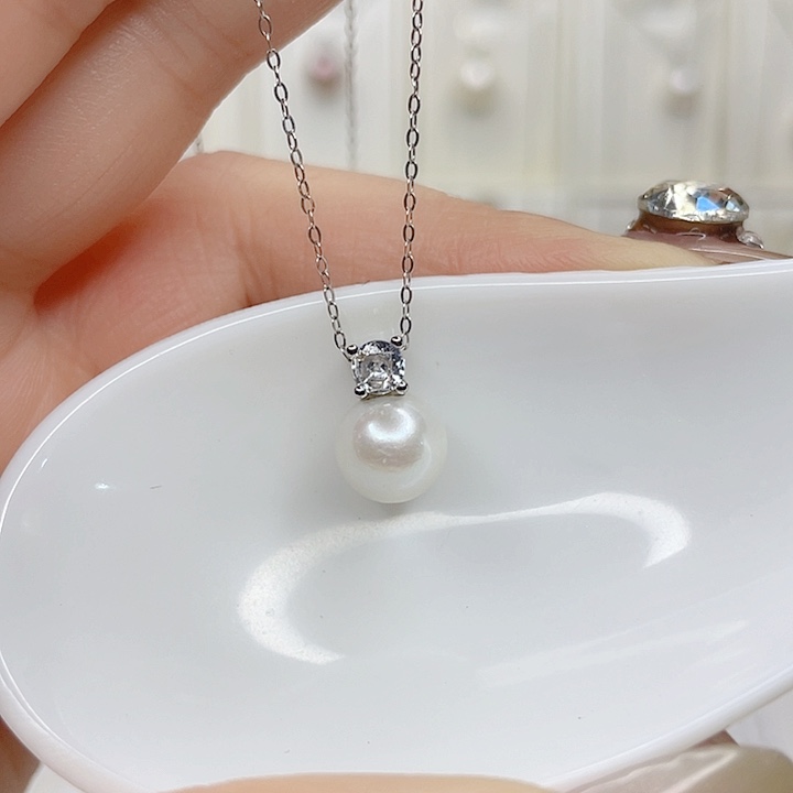 合金淡水珍珠吊坠(赠链)