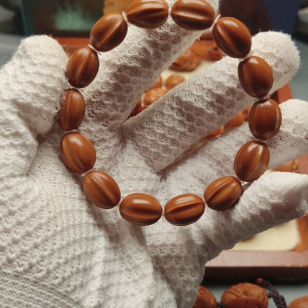 橄榄核手串/手链小尺寸鲨鱼背