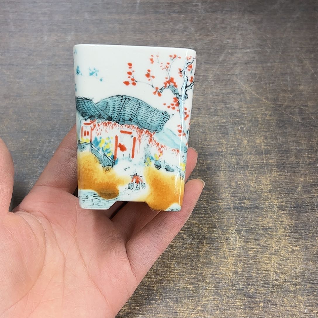 紫砂花盆819号瑕疵6/7cm