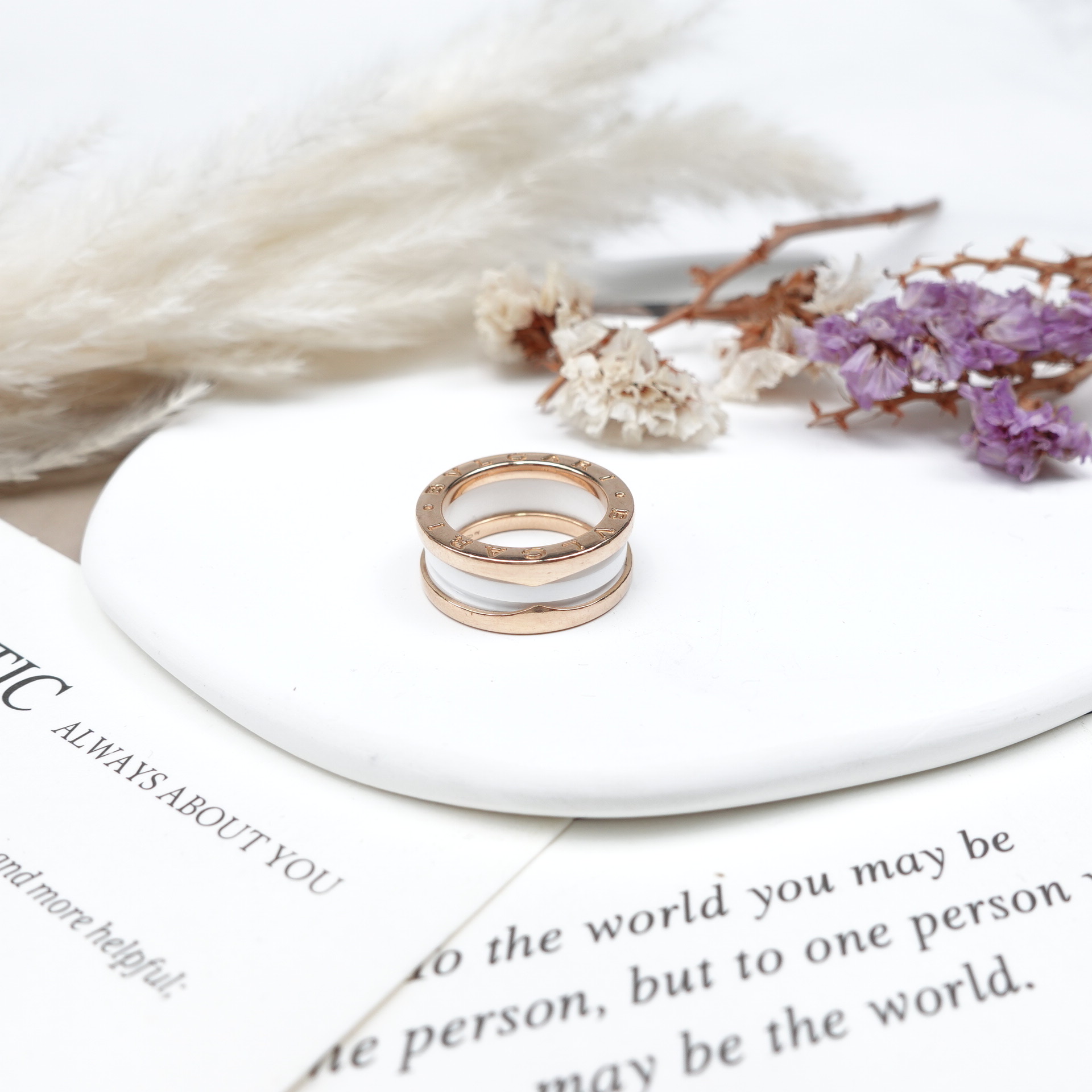 99新 BVLGARI/宝格丽 戒指/T10234313